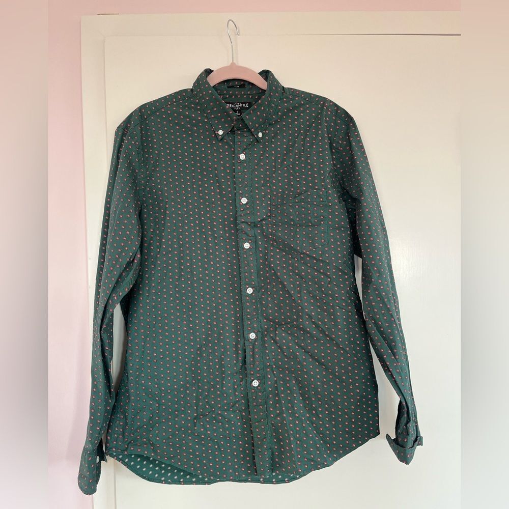 J Crew Mercantile Flex Paisley Button Down Shirt NWT